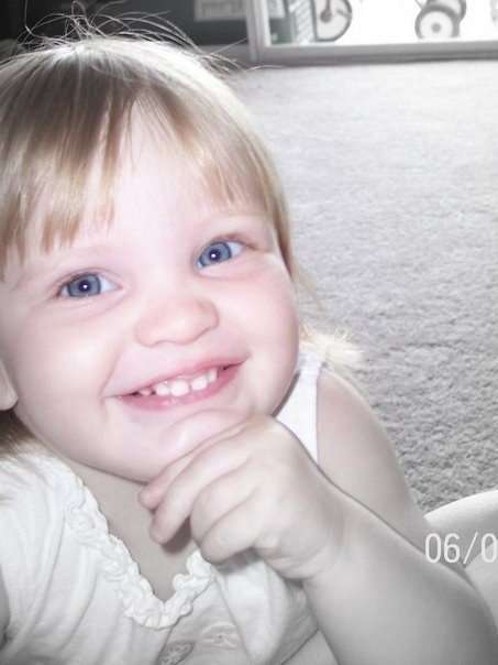 My youngest as a baby